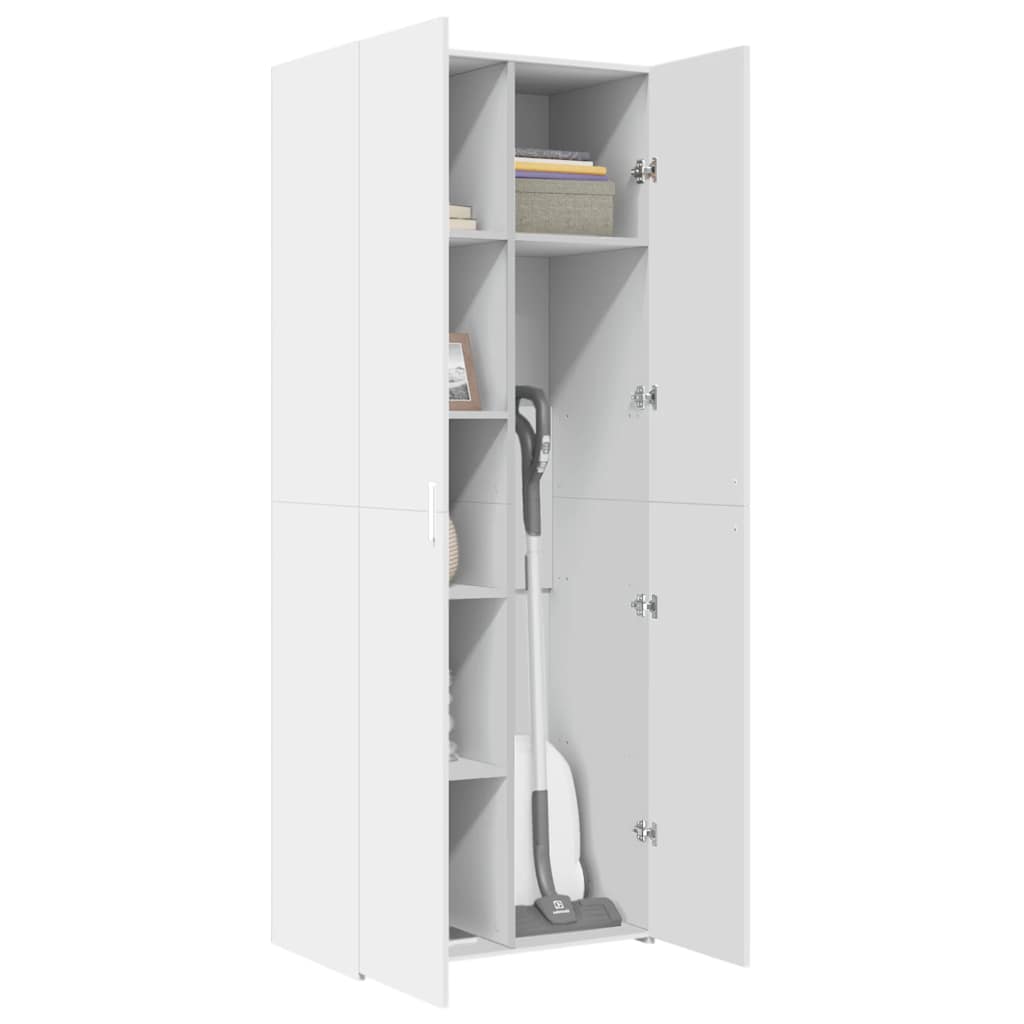 Buffet haut blanc 70x42,5x185 cm bois d'ingénierie - XIOS