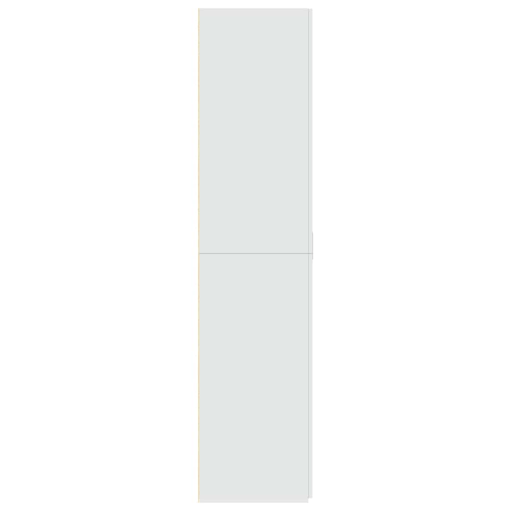 Buffet haut blanc 70x42,5x185 cm bois d'ingénierie