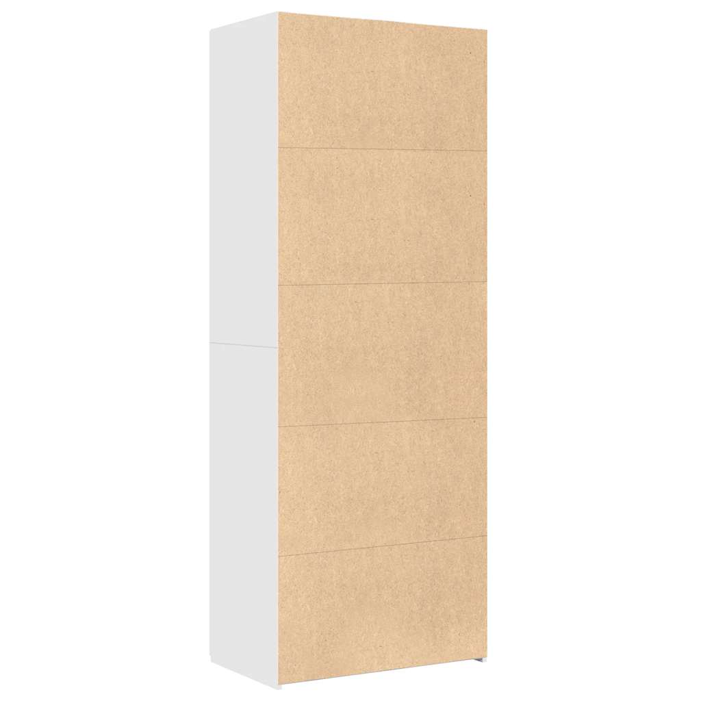 Buffet haut blanc 70x42,5x185 cm bois d'ingénierie - XIOS