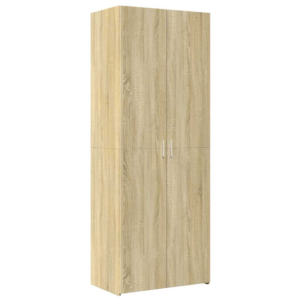 Buffet haut chêne sonoma 70x42,5x185 cm bois d'ingénierie - XIOS