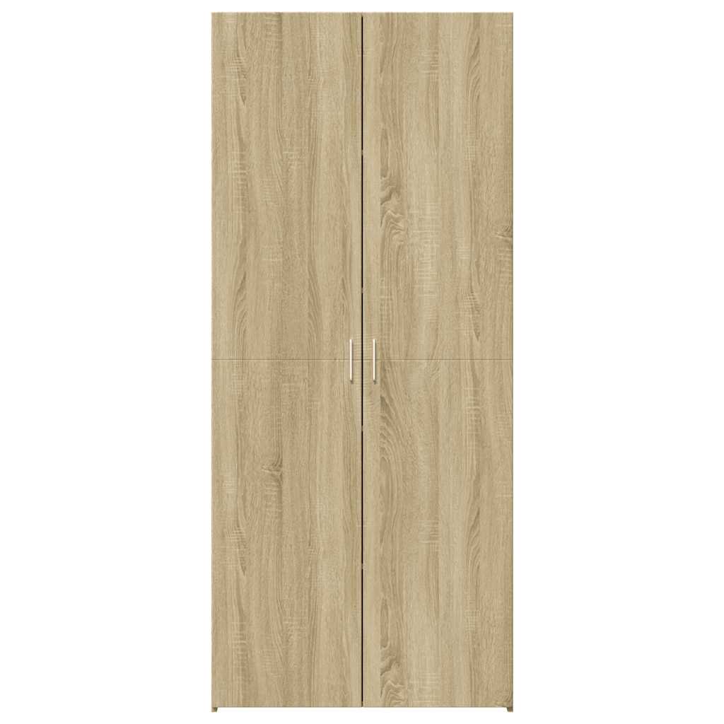 Buffet haut chêne sonoma 70x42,5x185 cm bois d'ingénierie - XIOS
