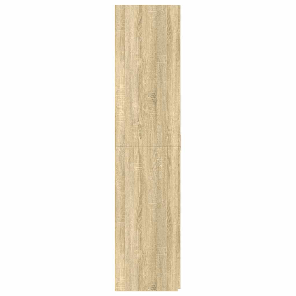 Buffet haut chêne sonoma 70x42,5x185 cm bois d'ingénierie - XIOS