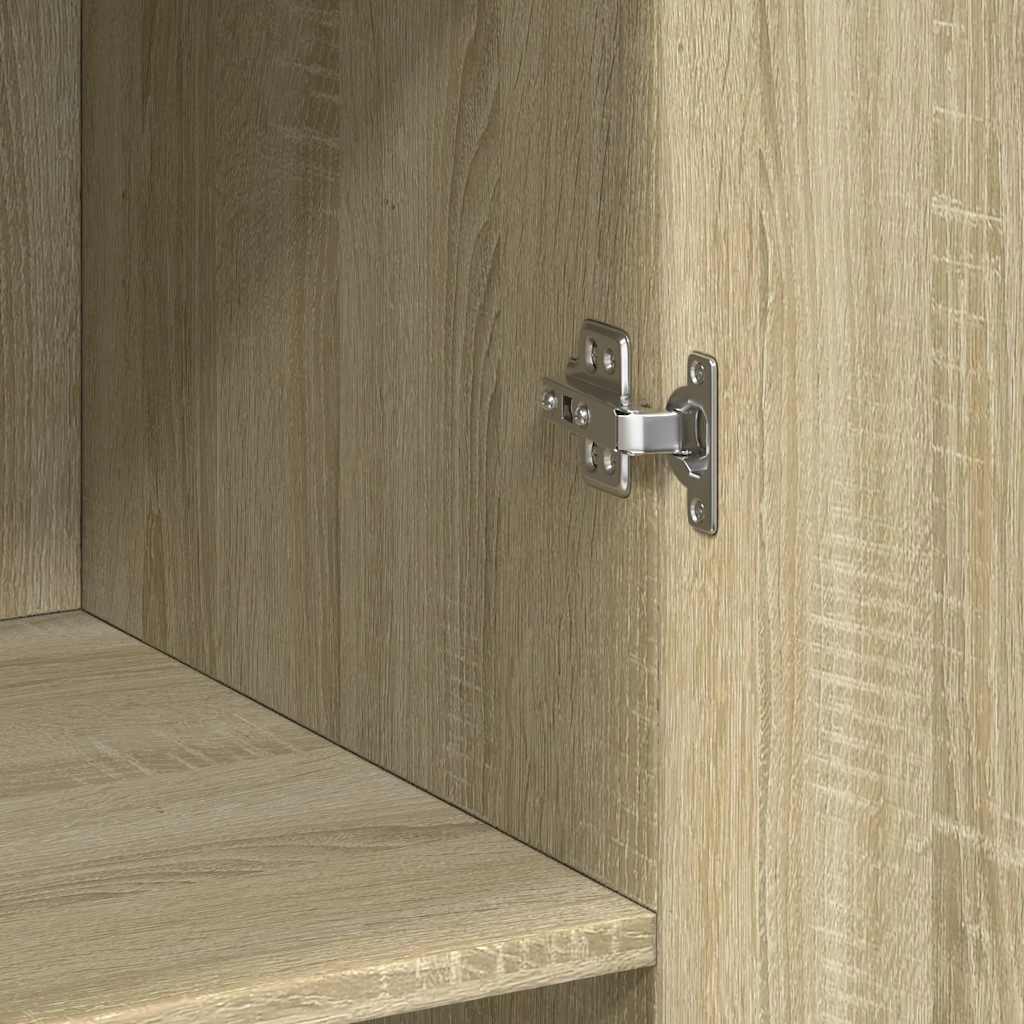 Buffet haut chêne sonoma 70x42,5x185 cm bois d'ingénierie