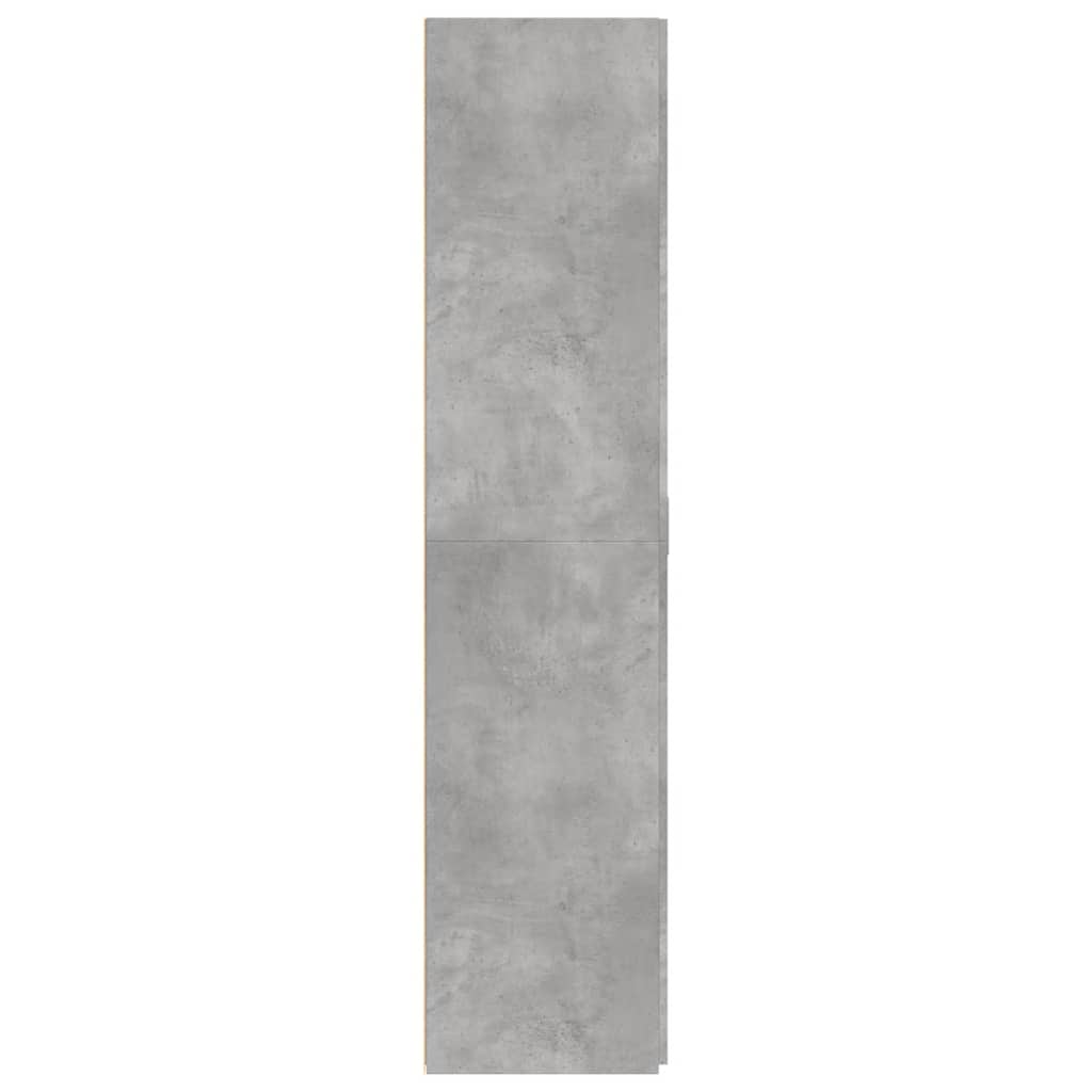 Buffet haut gris béton 70x42,5x185 cm bois d'ingénierie - XIOS