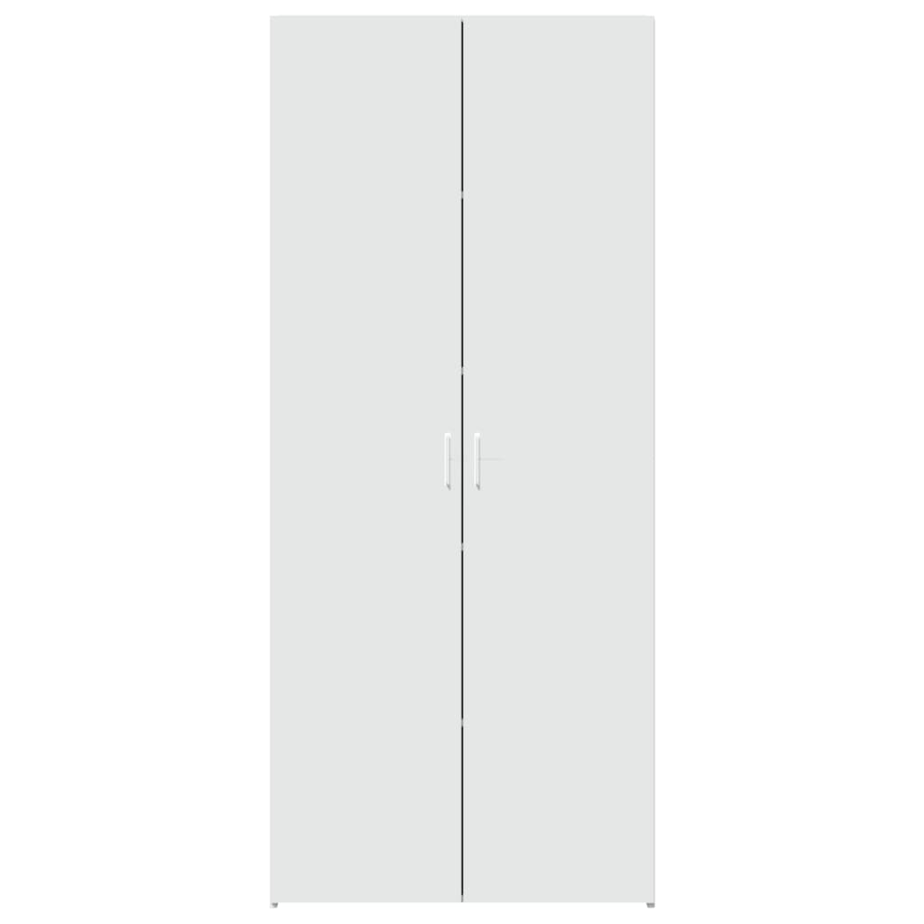 Buffet haut blanc 80x42,5x185 cm bois d'ingénierie - XIOS