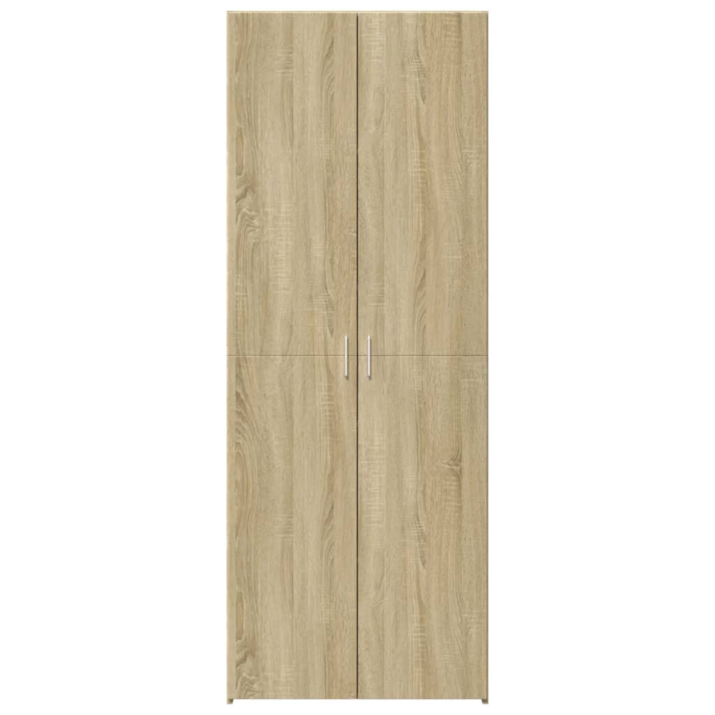 Buffet haut chêne sonoma 80x42,5x185 cm bois d'ingénierie - XIOS