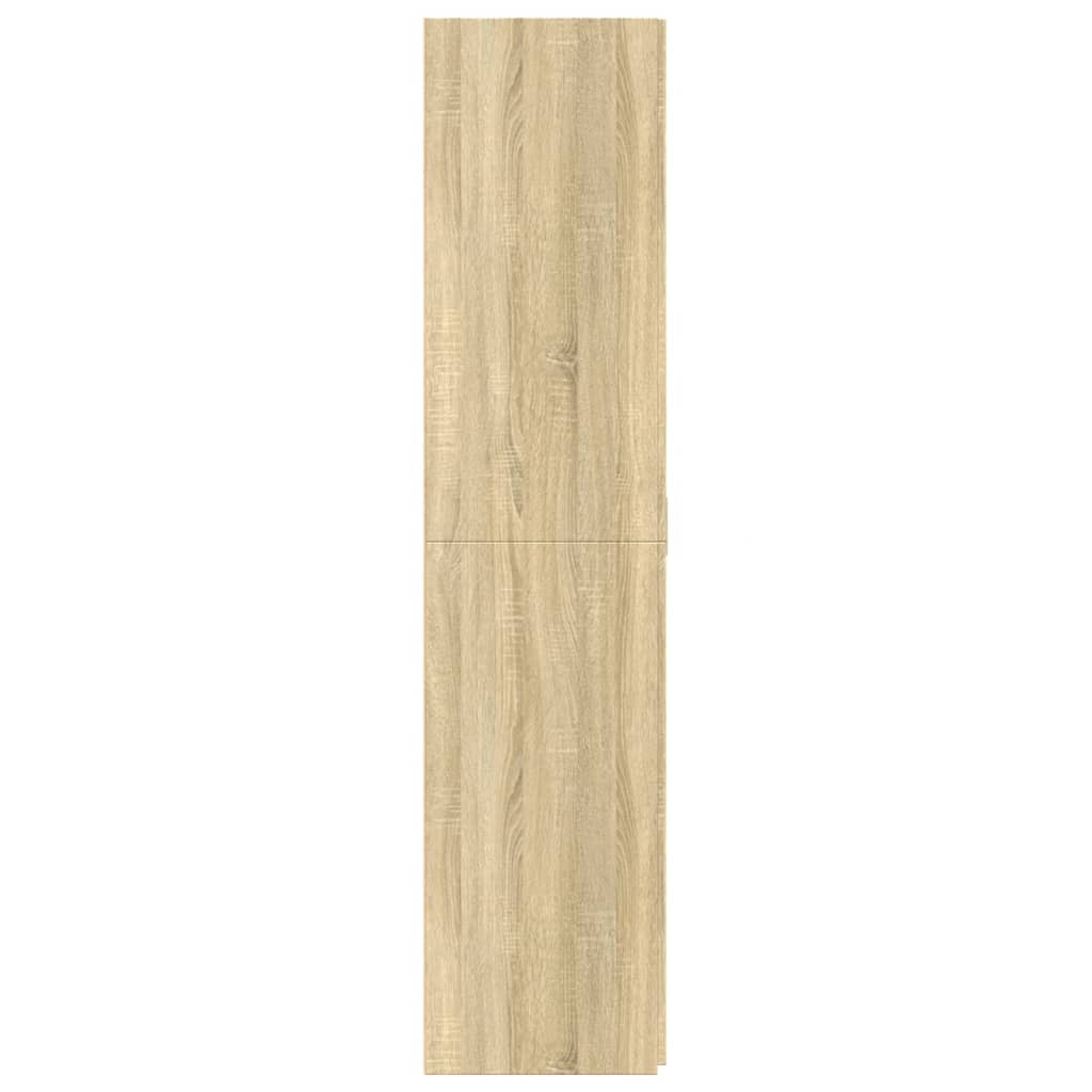 Buffet haut chêne sonoma 80x42,5x185 cm bois d'ingénierie - XIOS