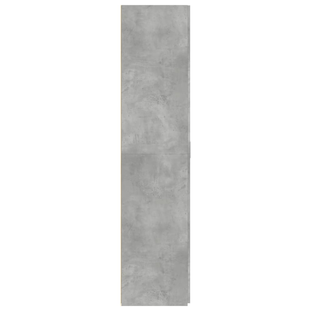 Buffet haut gris béton 80x42,5x185 cm bois d'ingénierie - XIOS