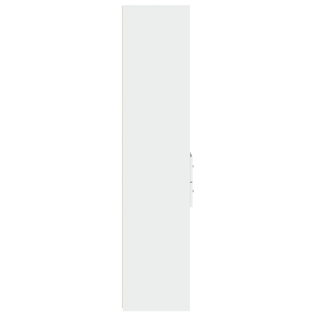 Buffet haut blanc 40x42,5x185 cm bois d'ingénierie - XIOS