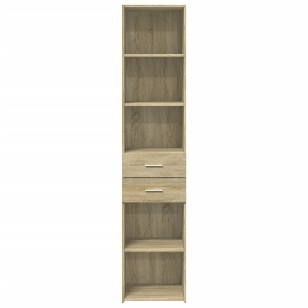Buffet haut chêne sonoma 40x42,5x185 cm bois d'ingénierie - XIOS
