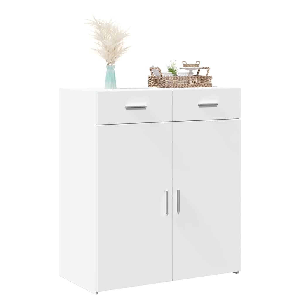 Buffet blanc 80x42,5x93 cm bois d'ingénierie - XIOS