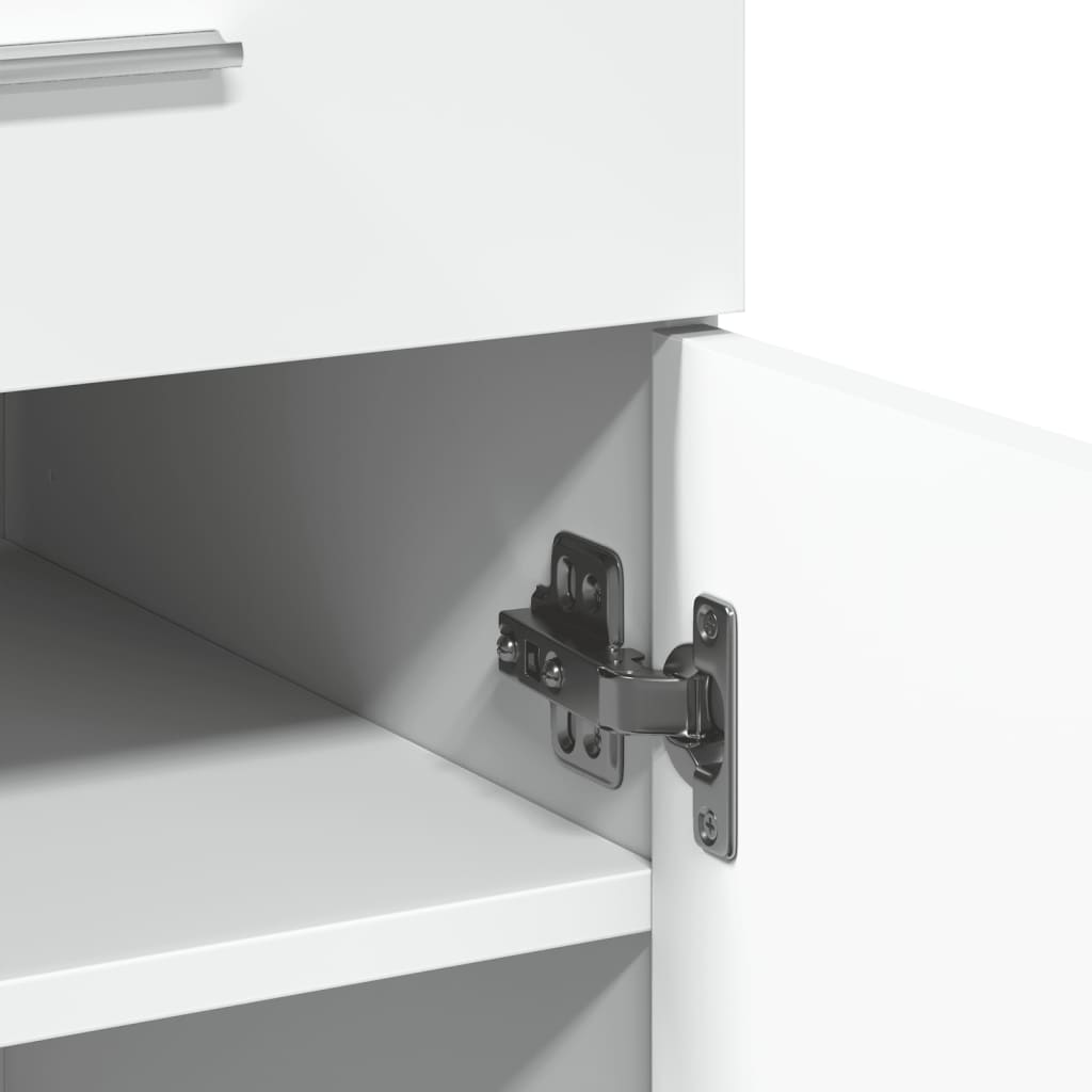 Buffet blanc 80x42,5x93 cm bois d'ingénierie - XIOS