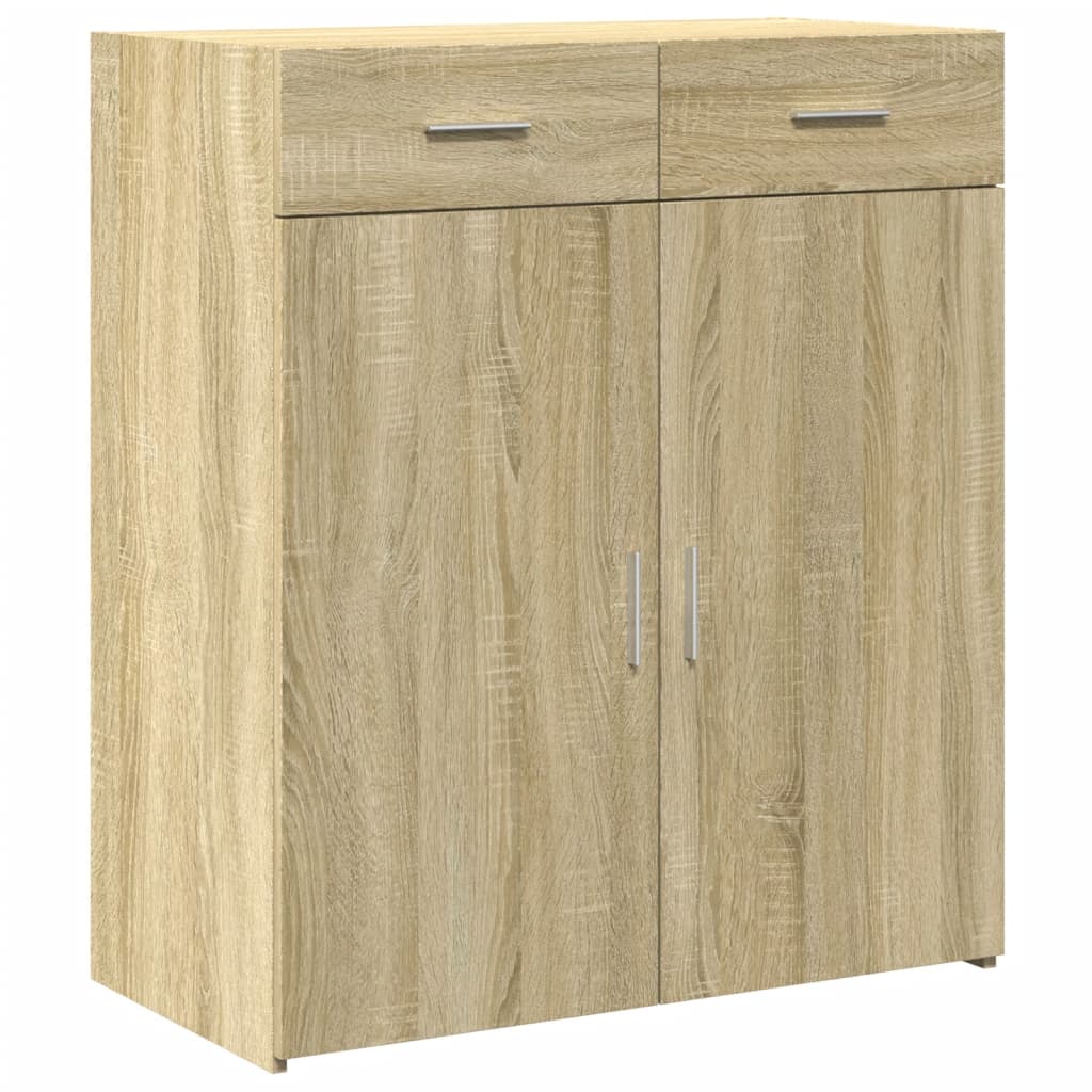 Buffet chêne sonoma 80x42,5x93 cm bois d'ingénierie - XIOS