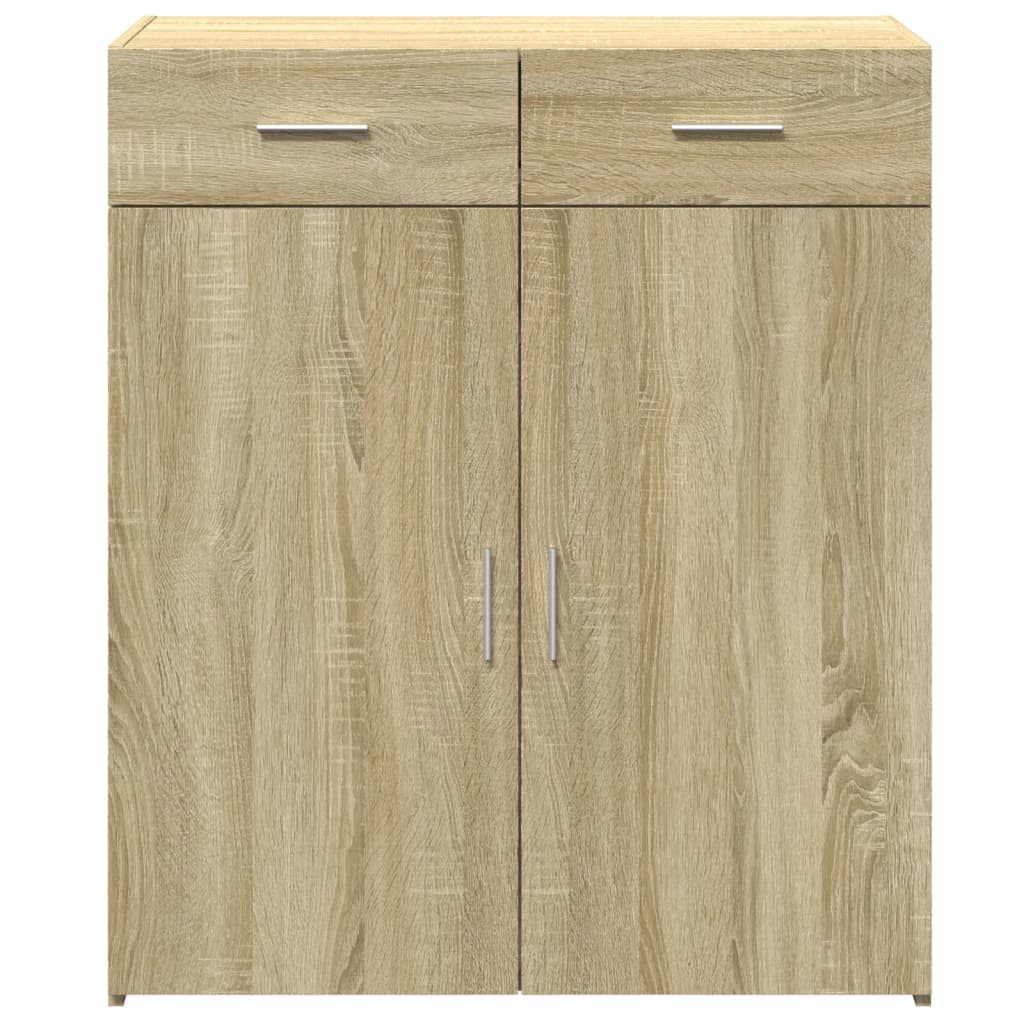 Buffet chêne sonoma 80x42,5x93 cm bois d'ingénierie - XIOS