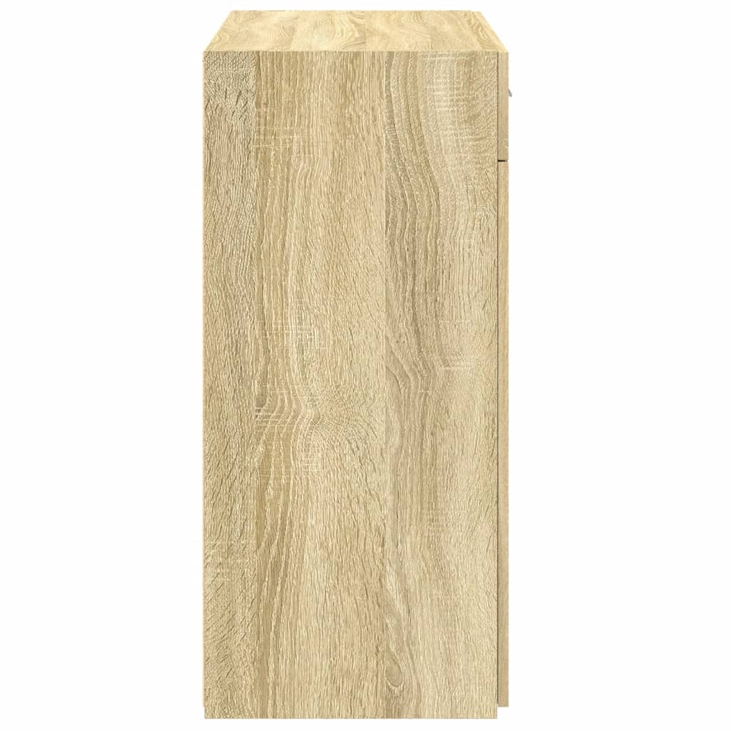 Buffet chêne sonoma 80x42,5x93 cm bois d'ingénierie - XIOS