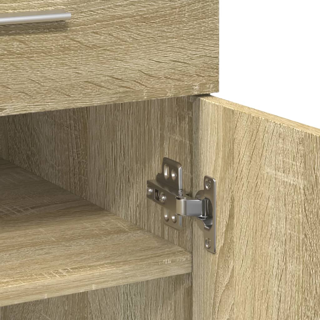 Buffet chêne sonoma 80x42,5x93 cm bois d'ingénierie - XIOS