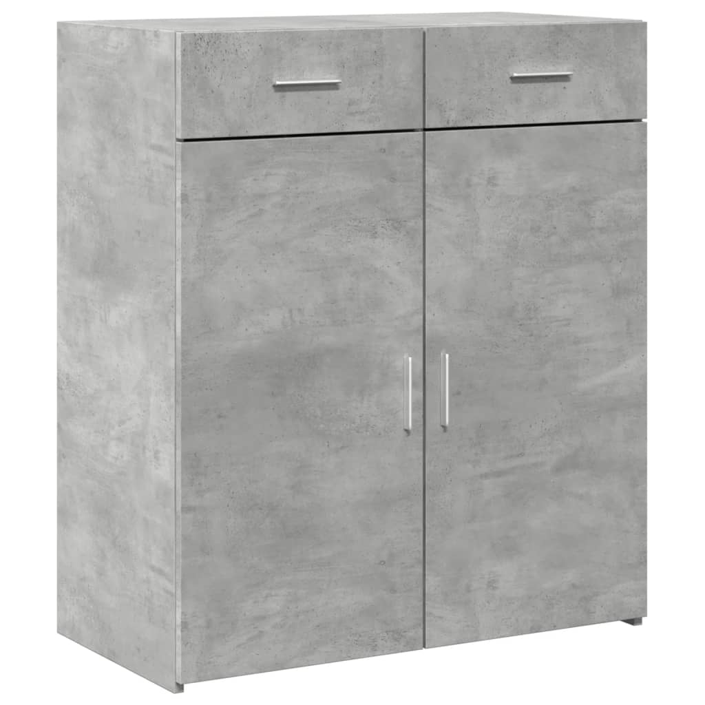 Buffet gris béton 80x42,5x93 cm bois d'ingénierie - XIOS