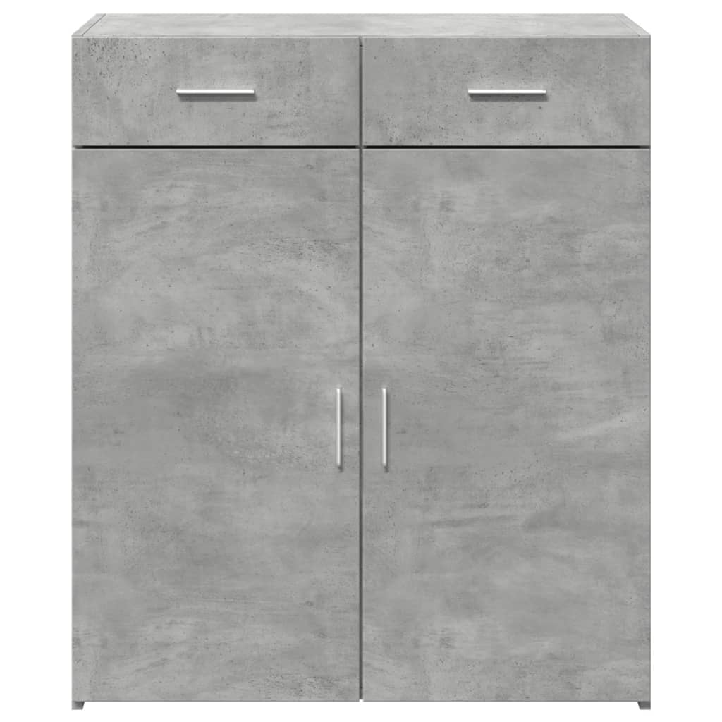 Buffet gris béton 80x42,5x93 cm bois d'ingénierie - XIOS