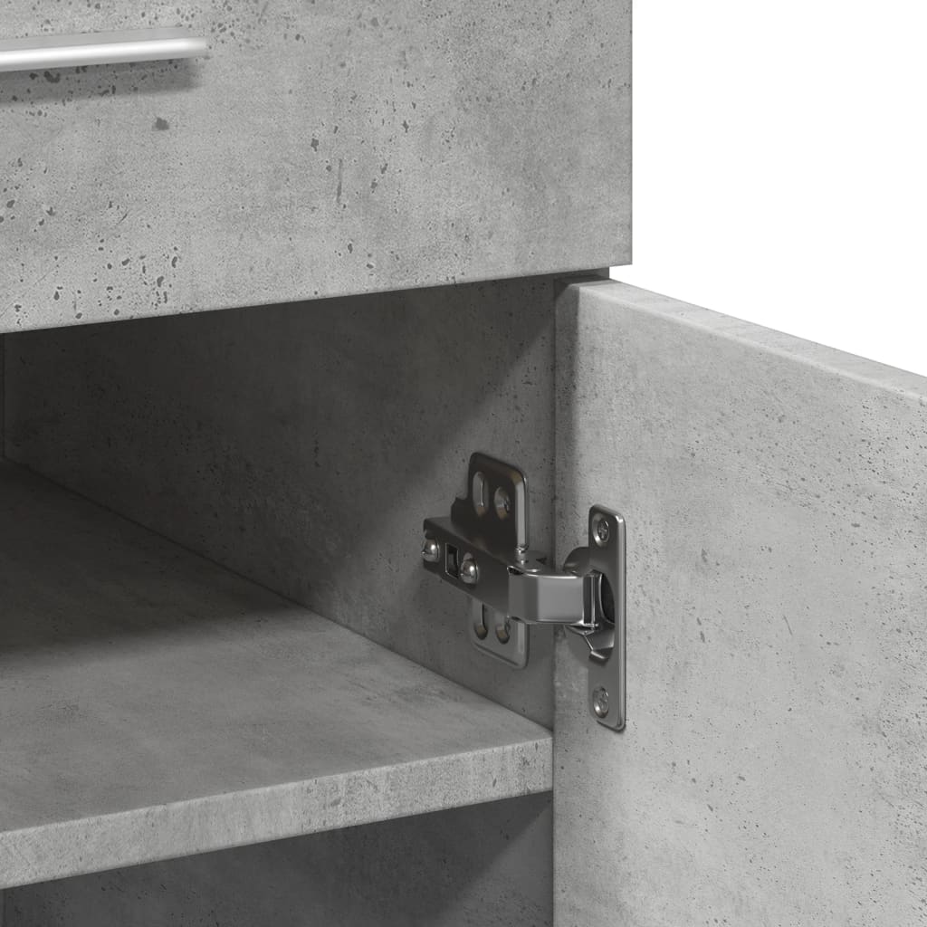 Buffet gris béton 80x42,5x93 cm bois d'ingénierie - XIOS
