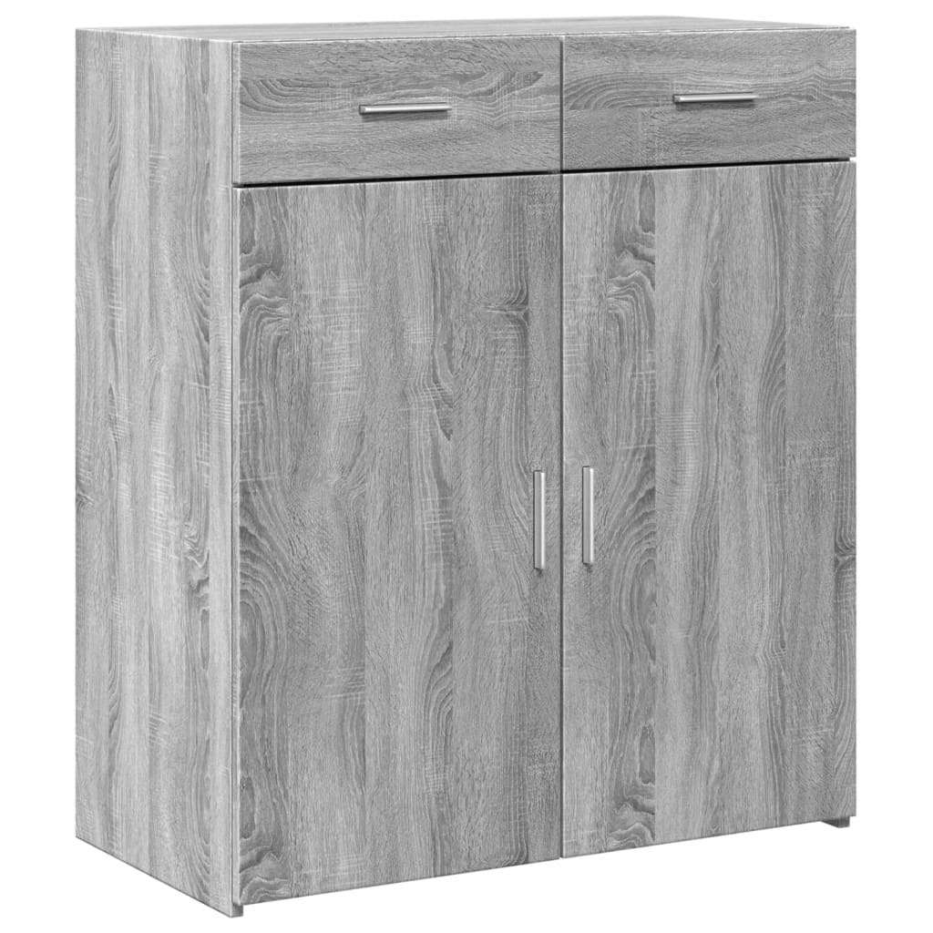 Buffet sonoma gris 80x42,5x93 cm bois d'ingénierie - XIOS