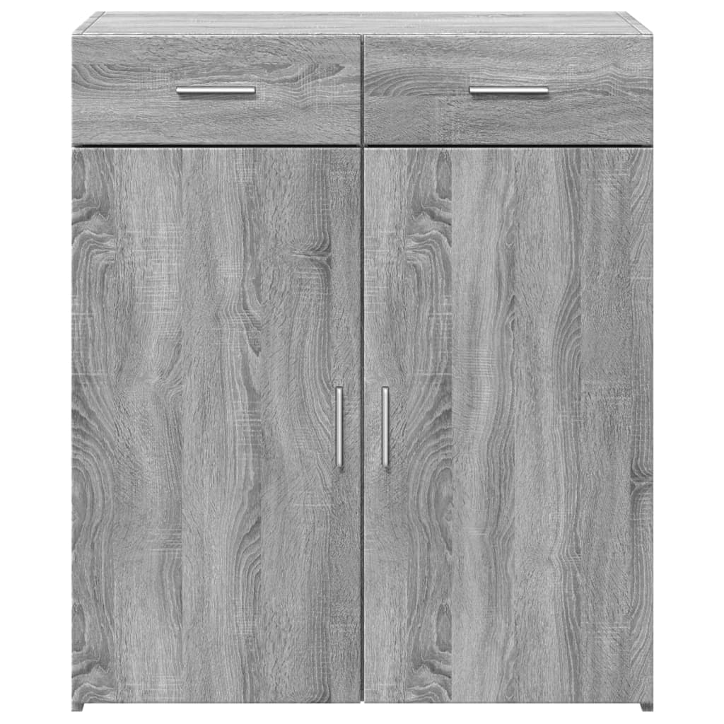 Buffet sonoma gris 80x42,5x93 cm bois d'ingénierie - XIOS
