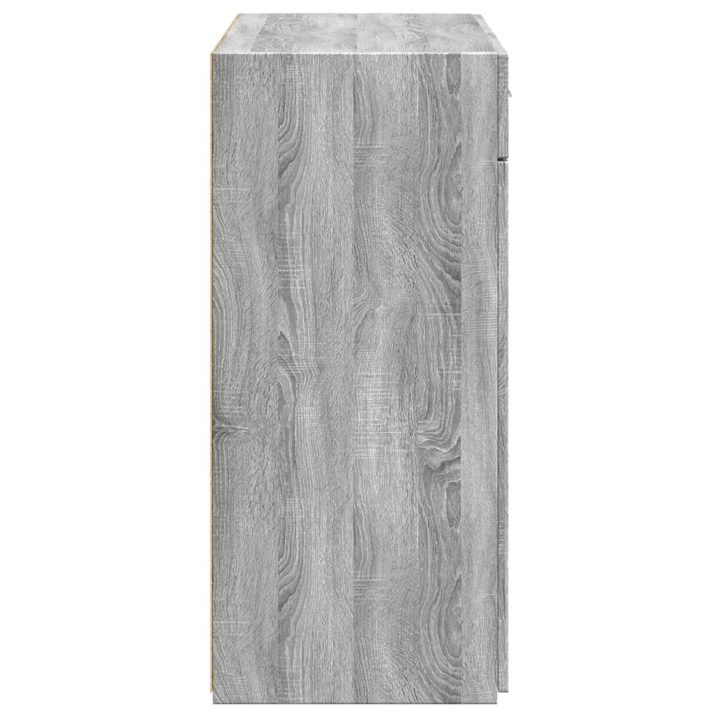 Buffet sonoma gris 80x42,5x93 cm bois d'ingénierie - XIOS
