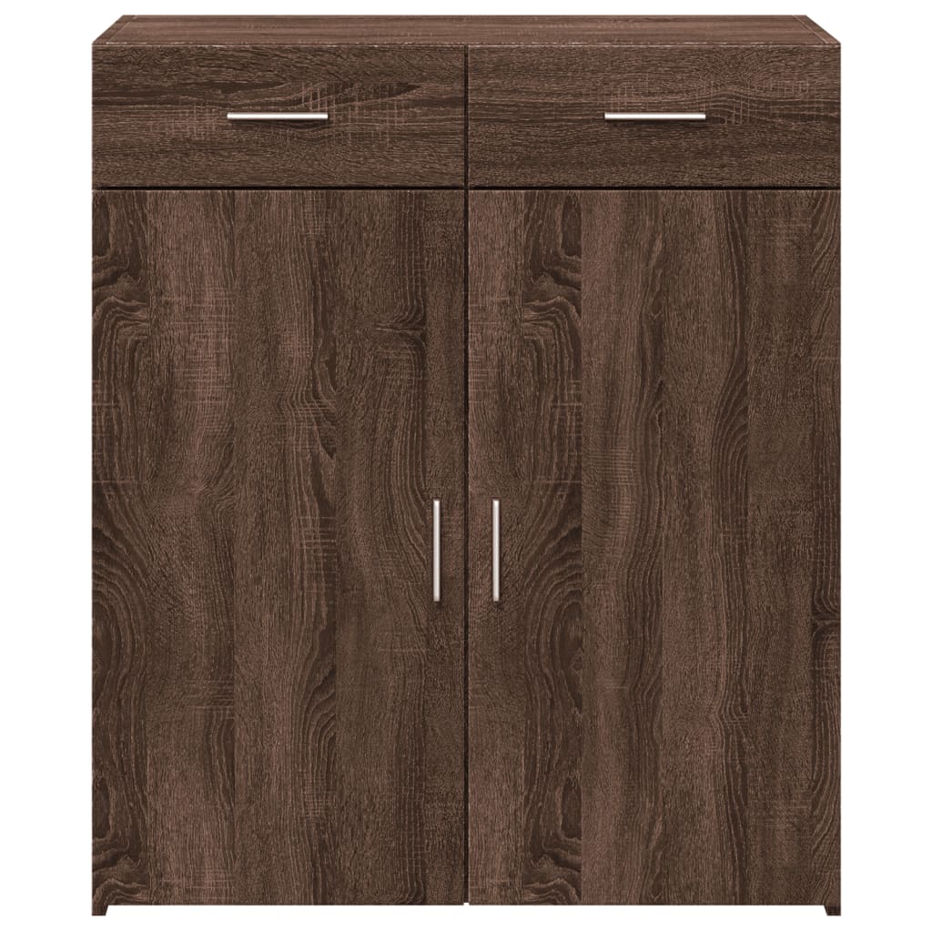 Buffet chêne marron 80x42,5x93 cm bois d'ingénierie - XIOS
