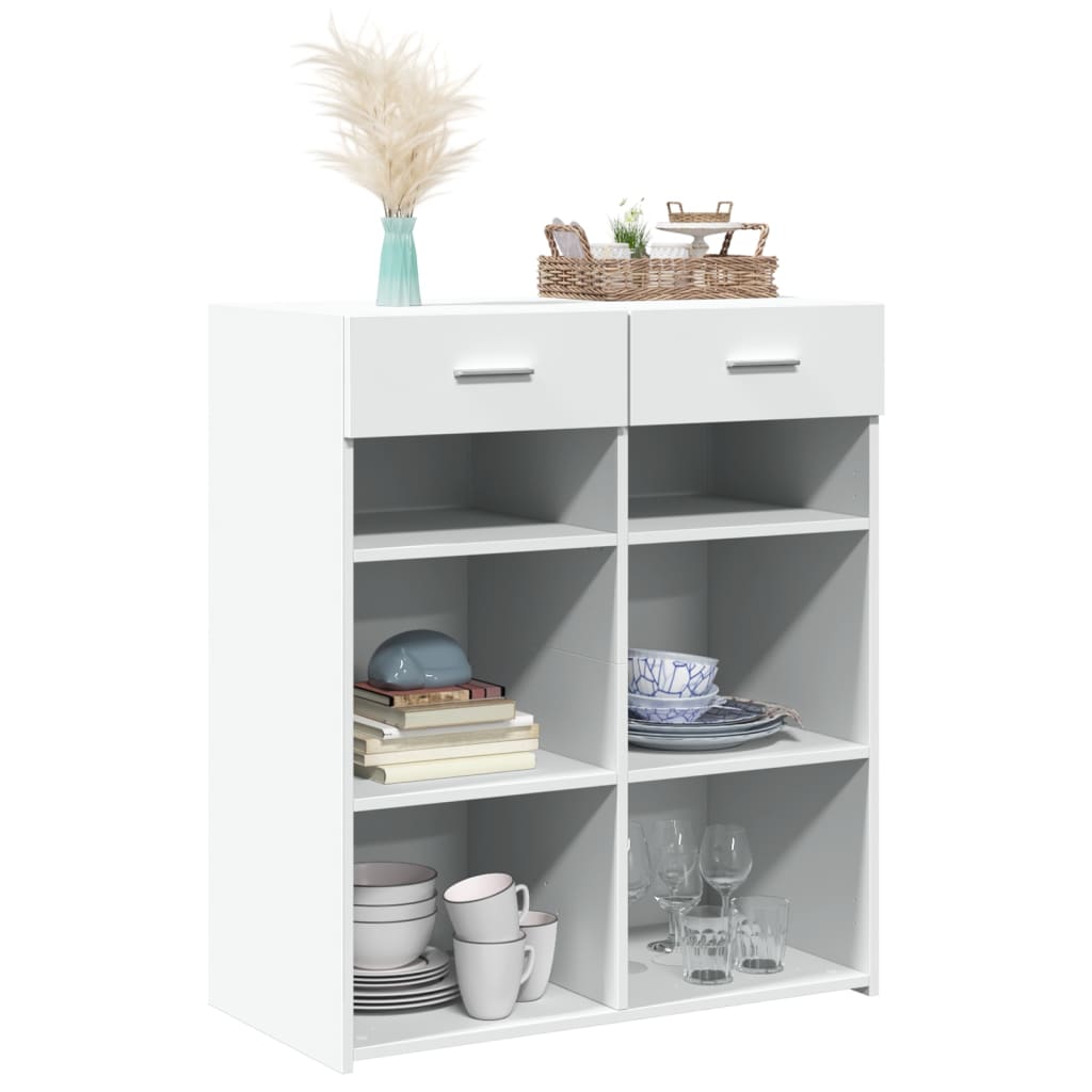 Buffet blanc 80x42,5x93 cm bois d'ingénierie - XIOS