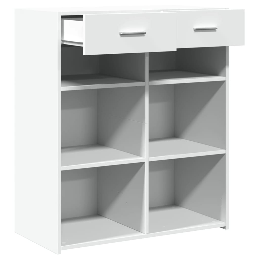 Buffet blanc 80x42,5x93 cm bois d'ingénierie - XIOS