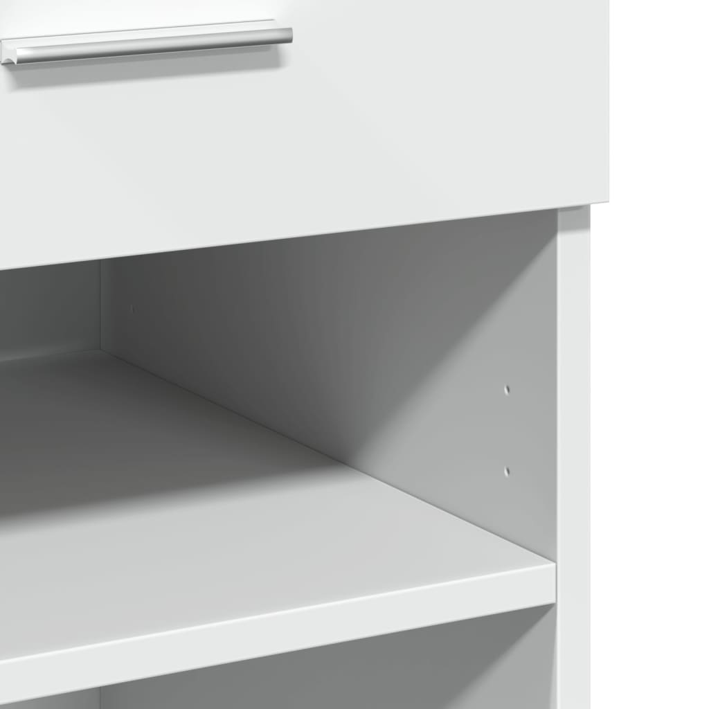 Buffet blanc 80x42,5x93 cm bois d'ingénierie - XIOS