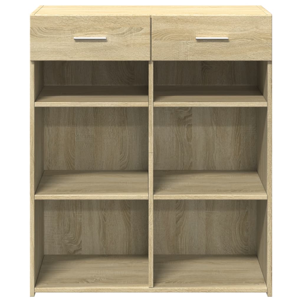 Buffet chêne sonoma 80x42,5x93 cm bois d'ingénierie - XIOS