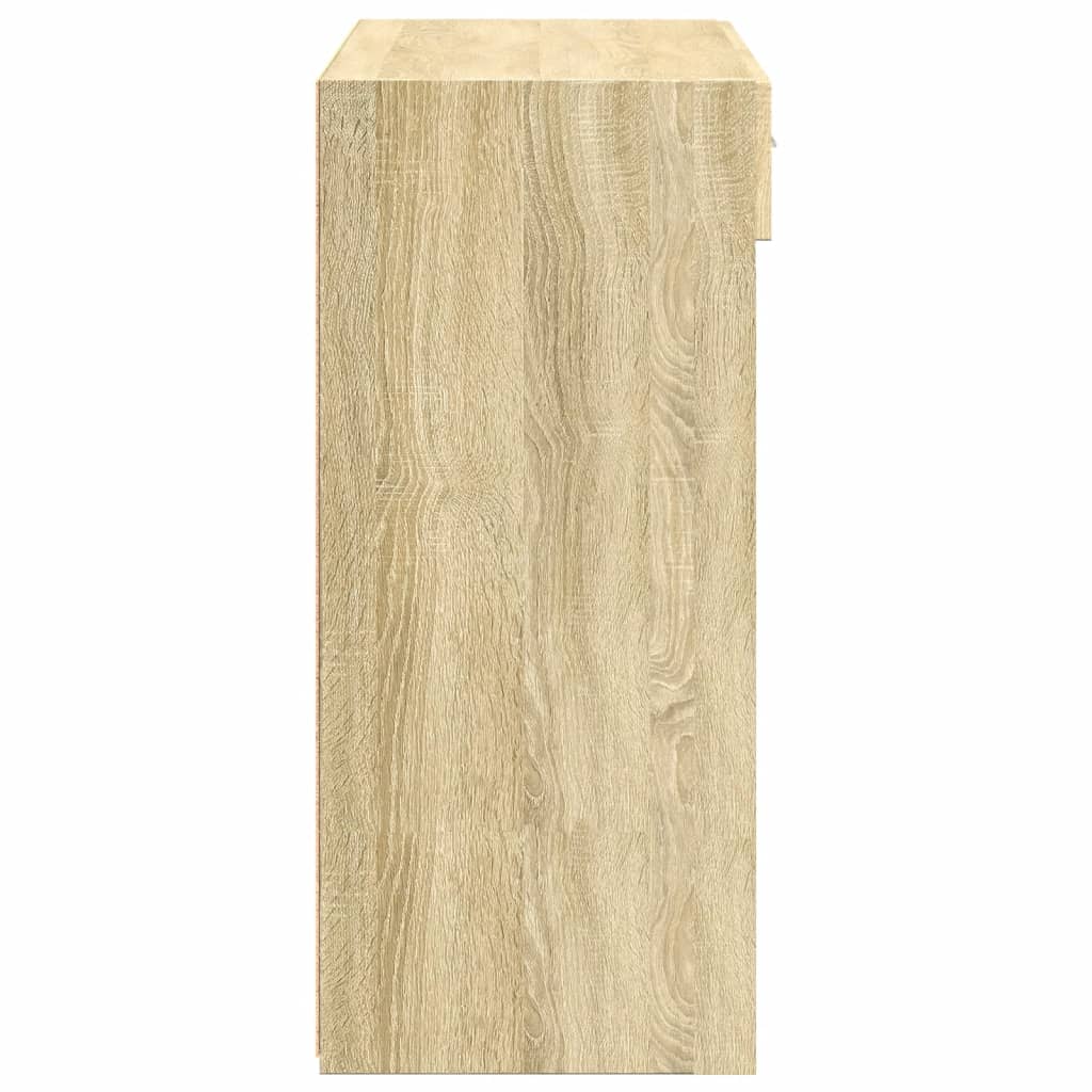 Buffet chêne sonoma 80x42,5x93 cm bois d'ingénierie - XIOS