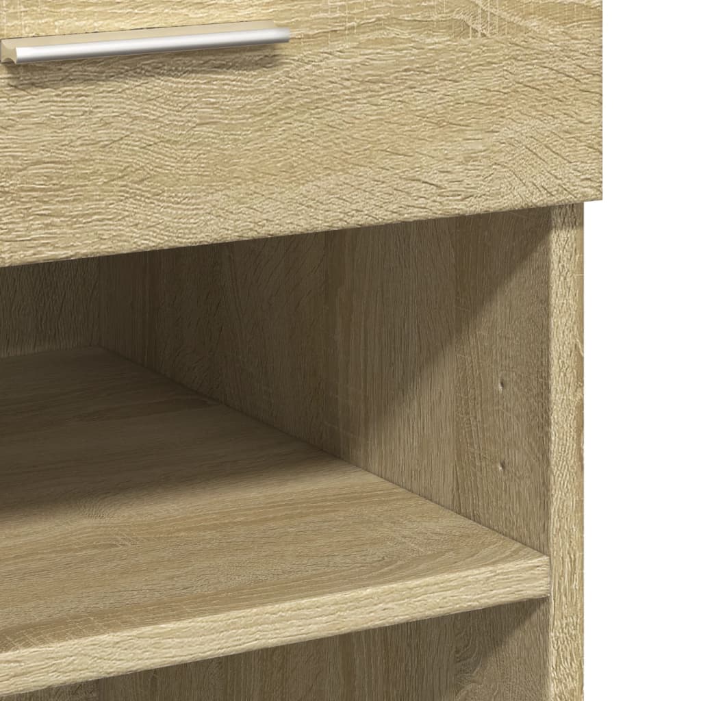 Buffet chêne sonoma 80x42,5x93 cm bois d'ingénierie - XIOS