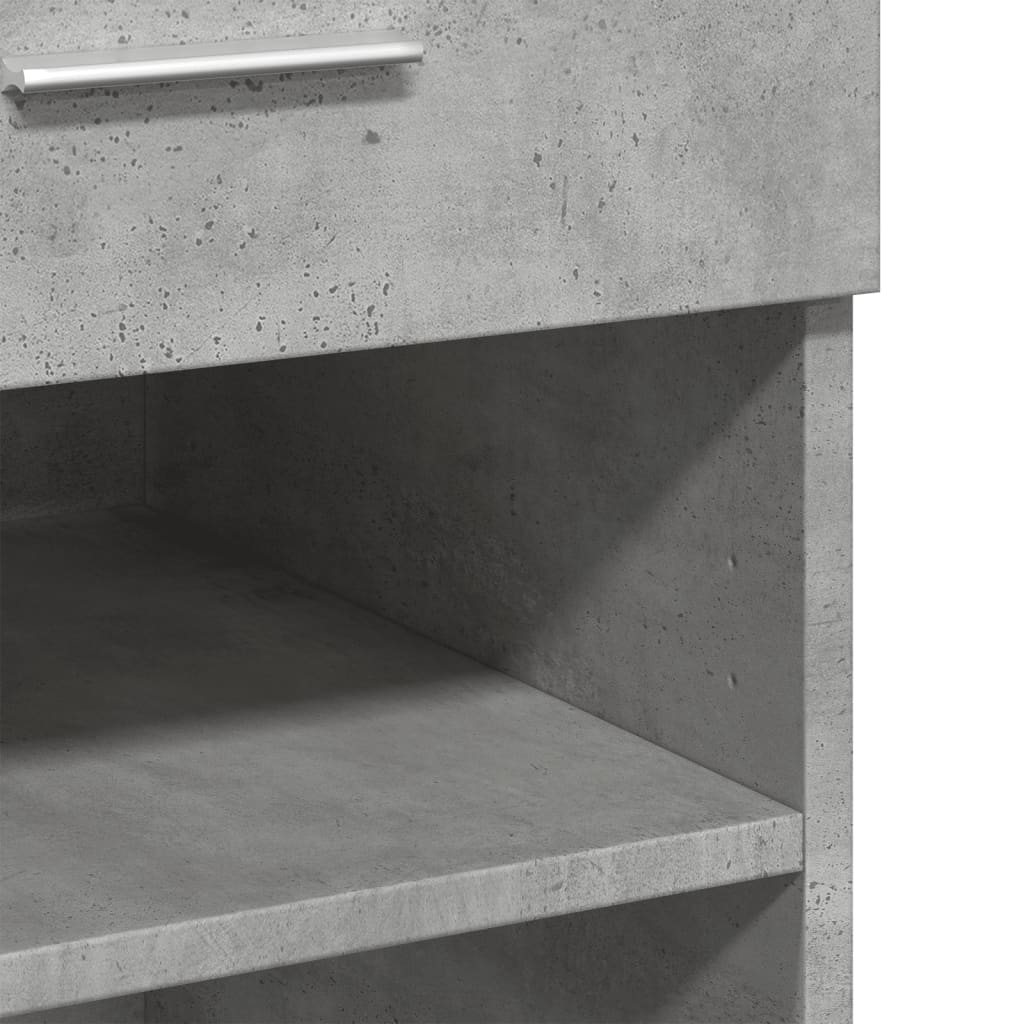 Buffet gris béton 80x42,5x93 cm bois d'ingénierie - XIOS