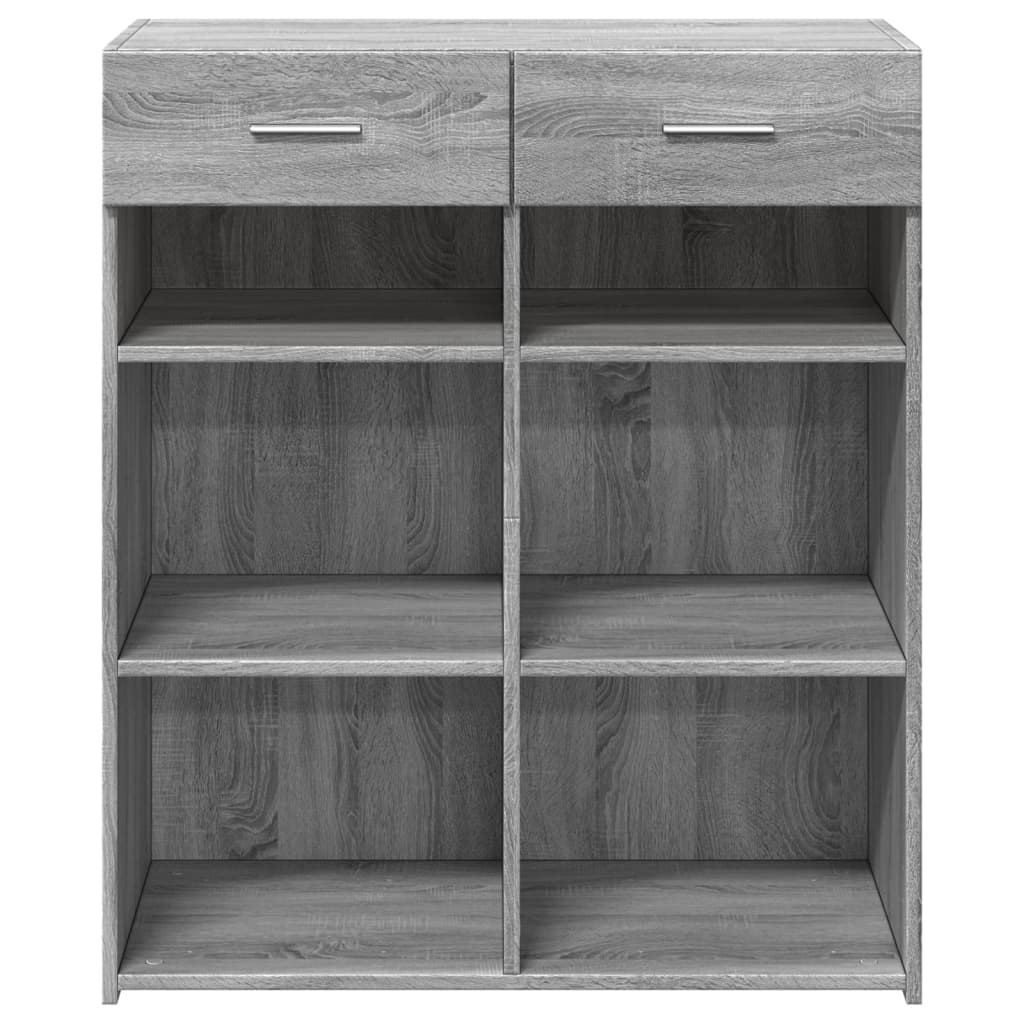 Buffet sonoma gris 80x42,5x93 cm bois d'ingénierie - XIOS
