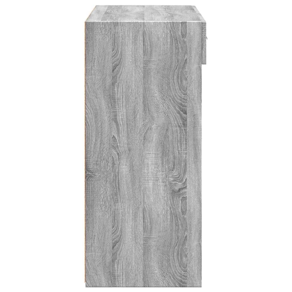 Buffet sonoma gris 80x42,5x93 cm bois d'ingénierie - XIOS