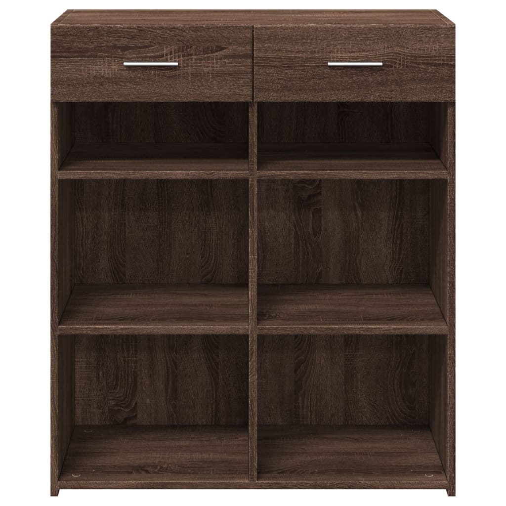 Buffet chêne marron 80x42,5x93 cm bois d'ingénierie - XIOS