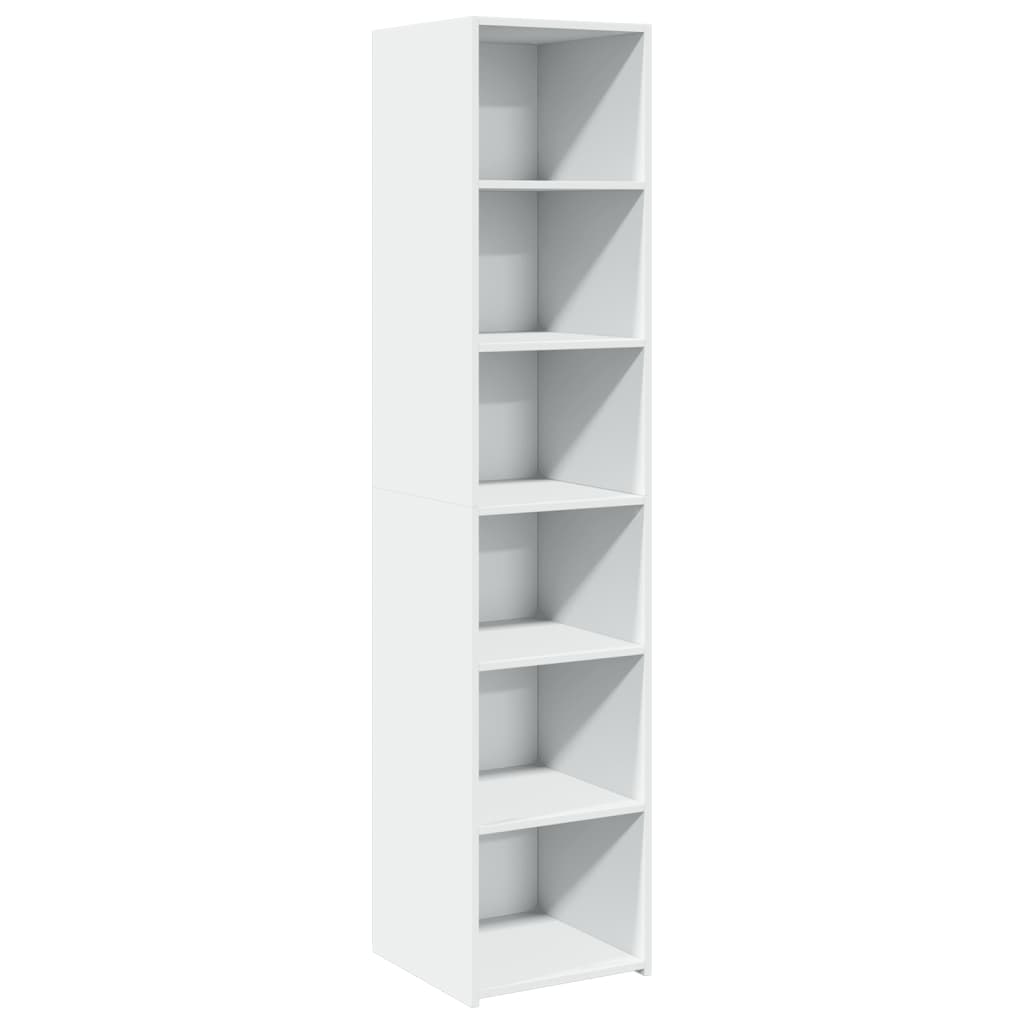 Buffet haut blanc 40x41x185 cm bois d'ingénierie - XIOS