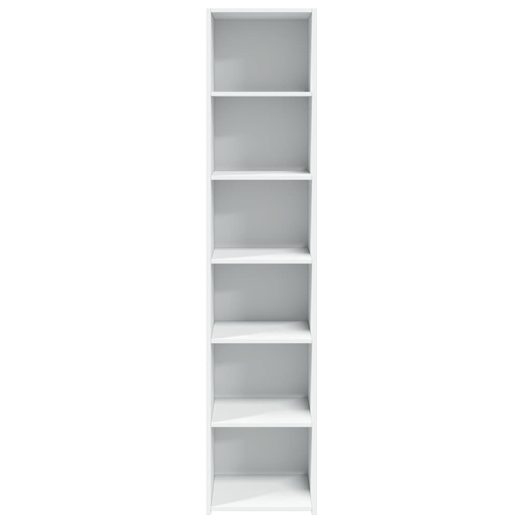Buffet haut blanc 40x41x185 cm bois d'ingénierie - XIOS