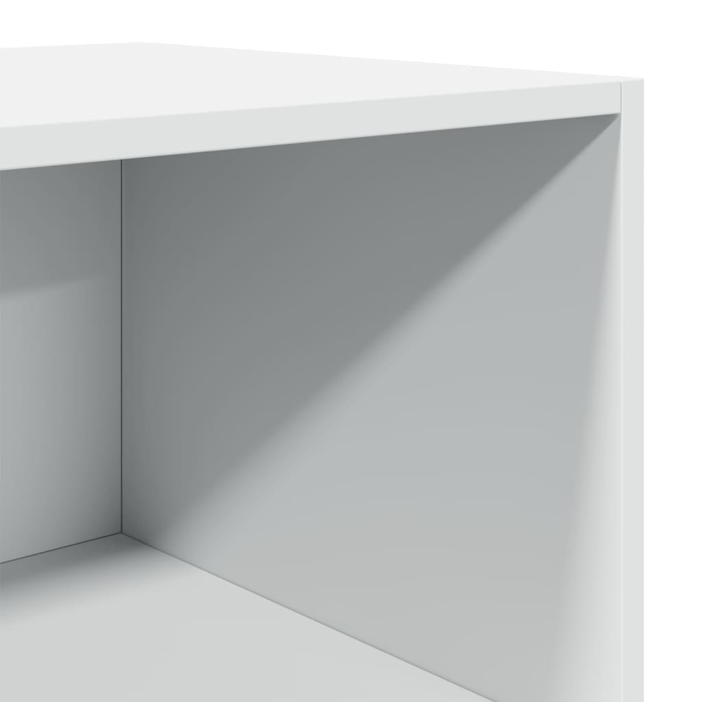 Buffet haut blanc 40x41x185 cm bois d'ingénierie - XIOS