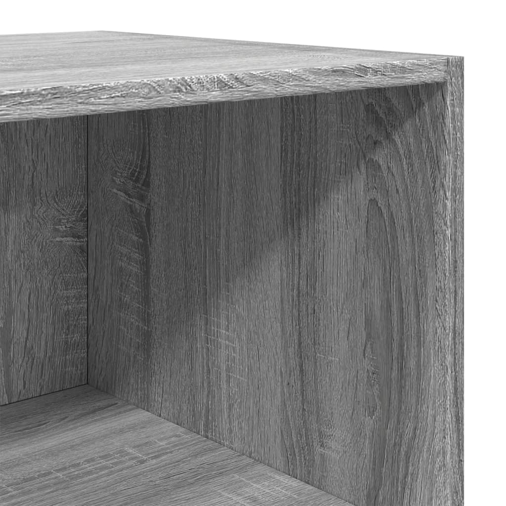 Buffet haut sonoma gris 40x41x185 cm bois d'ingénierie - XIOS