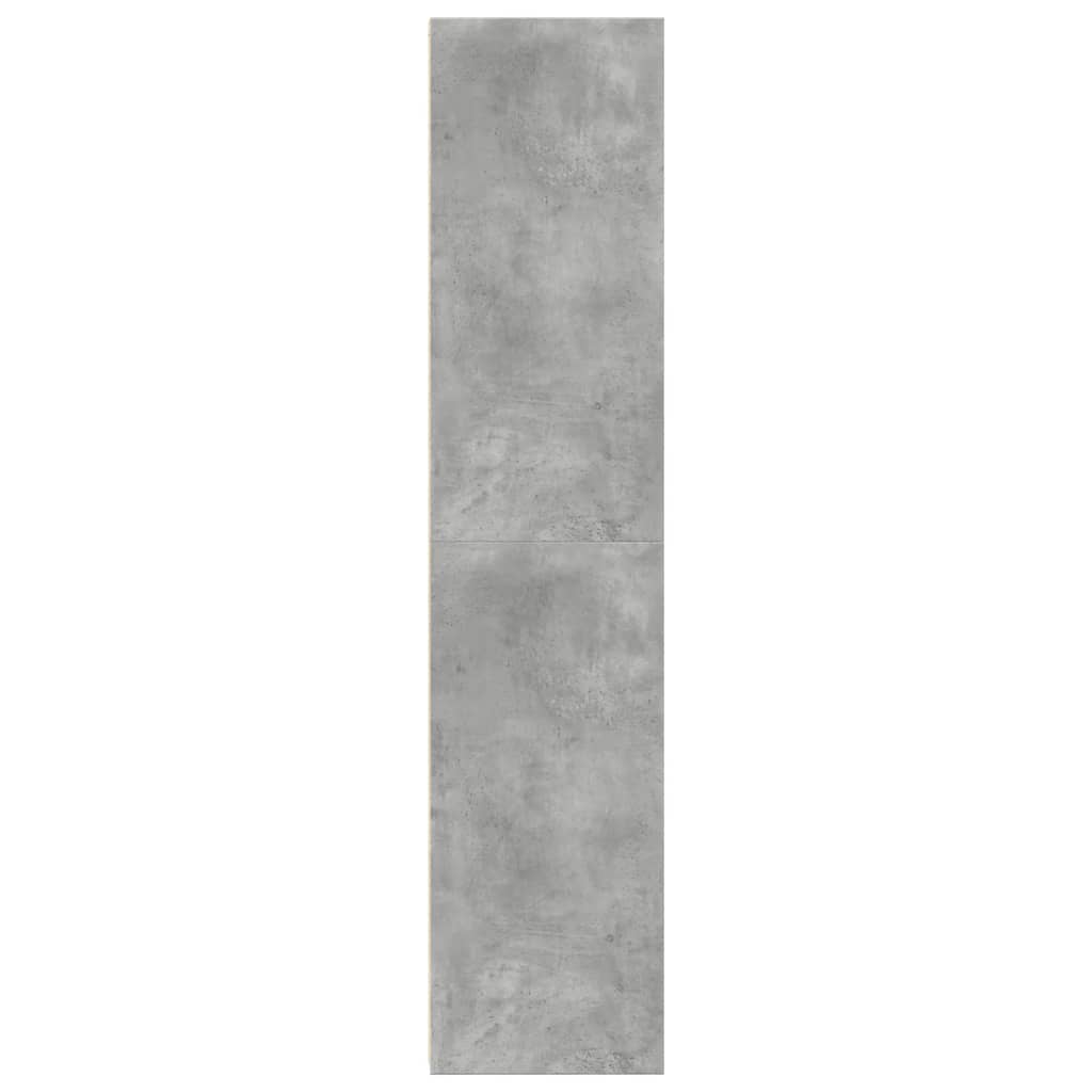 Buffet haut gris béton 45x41x185 cm bois d'ingénierie - XIOS