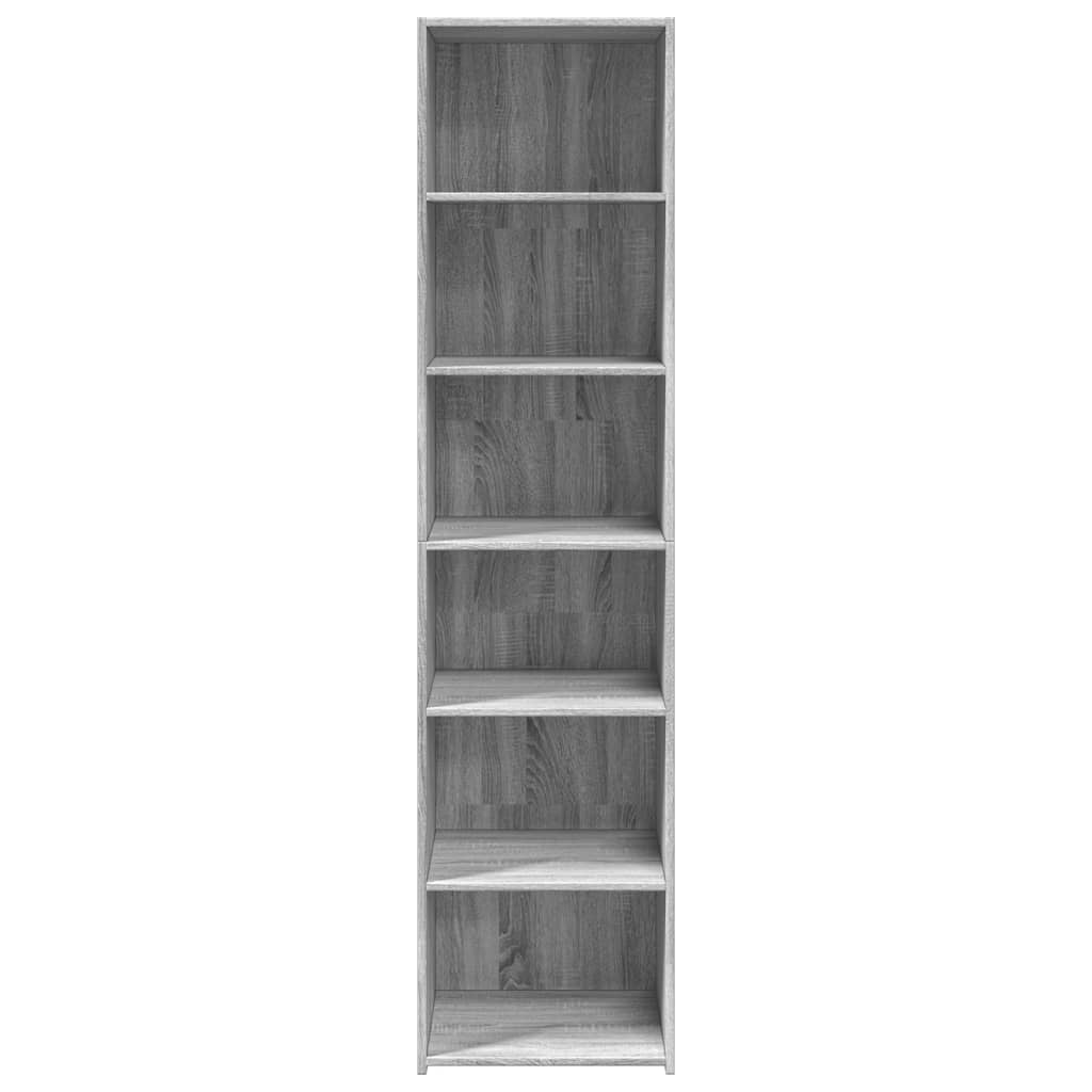 Buffet haut sonoma gris 45x41x185 cm bois d'ingénierie - XIOS