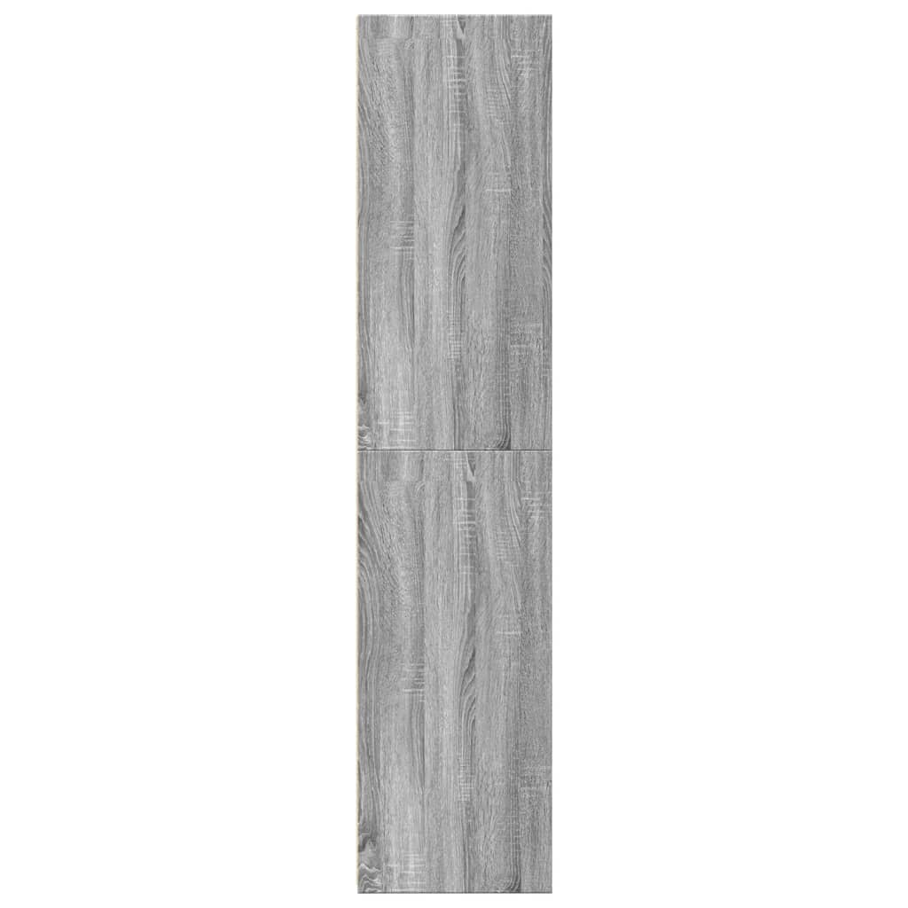 Buffet haut sonoma gris 45x41x185 cm bois d'ingénierie - XIOS