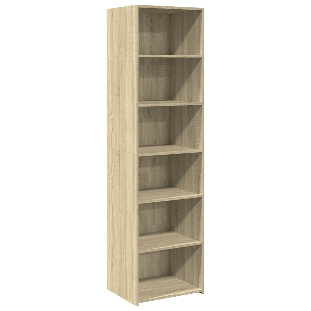Buffet haut chêne sonoma 50x41x185 cm bois d'ingénierie - XIOS