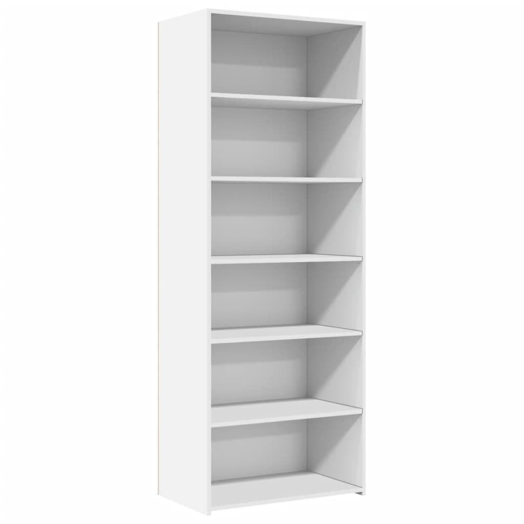Buffet haut blanc 70x41x185 cm bois d'ingénierie - XIOS