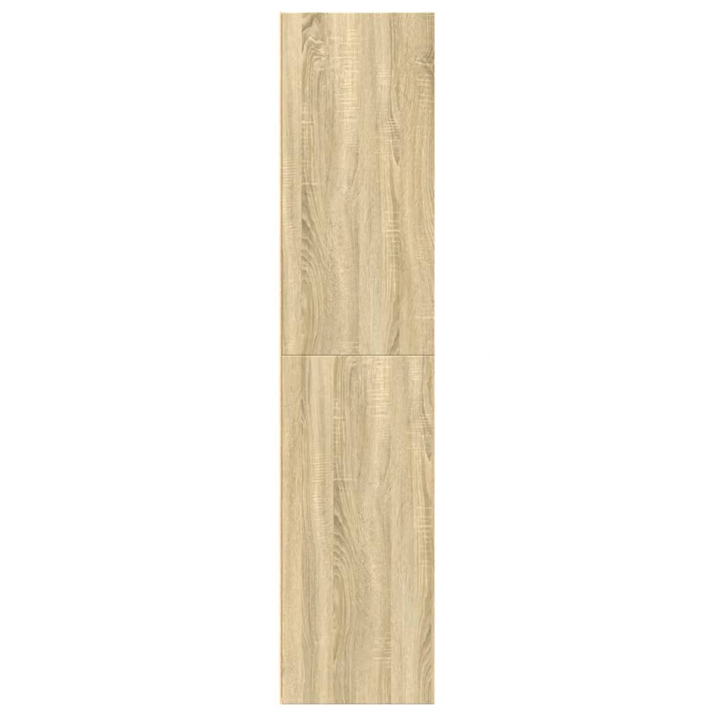 Buffet haut chêne sonoma 70x41x185 cm bois d'ingénierie - XIOS