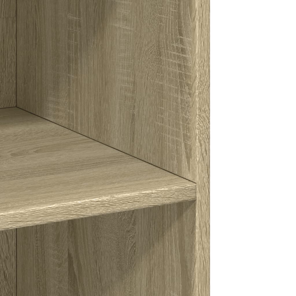 Buffet haut chêne sonoma 70x41x185 cm bois d'ingénierie - XIOS