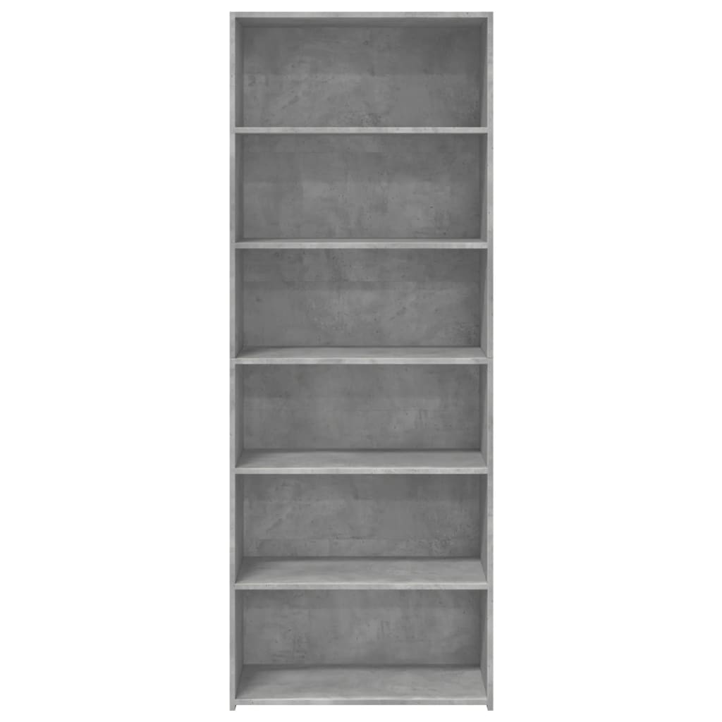Buffet haut gris béton 70x41x185 cm bois d'ingénierie - XIOS