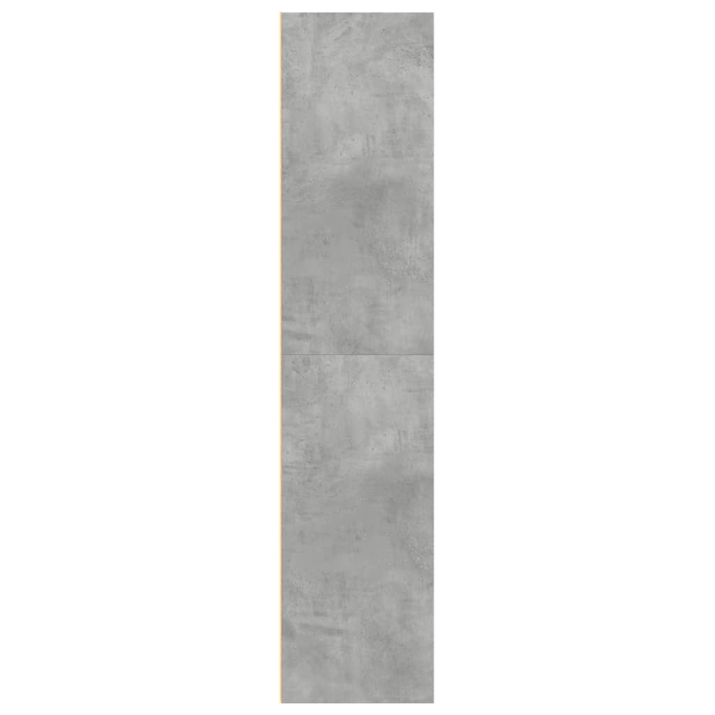 Buffet haut gris béton 70x41x185 cm bois d'ingénierie - XIOS